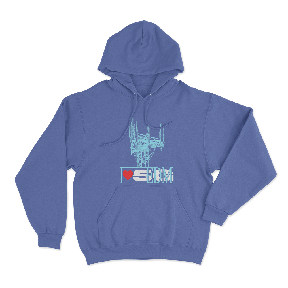 Cell Tower Unisex Hoodie Blue Cell Tower Unisex Hoodie Blue