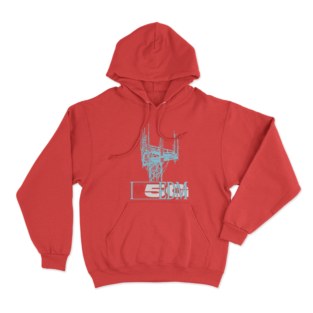 Cell Tower Unisex Hoodie Red Cell Tower Unisex Hoodie Red