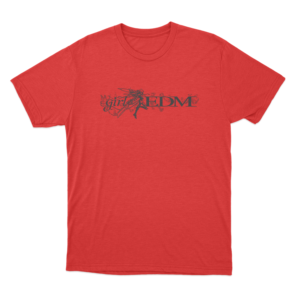 GIrl Edm Unisex T Shirt Red GIrl Edm Unisex T Shirt Red