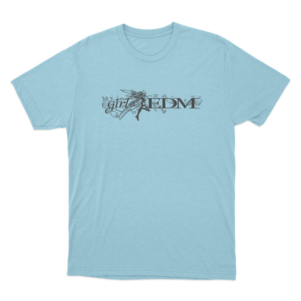 GIrl Edm Unisex T Shirt Sky Blue GIrl Edm Unisex T Shirt Sky Blue