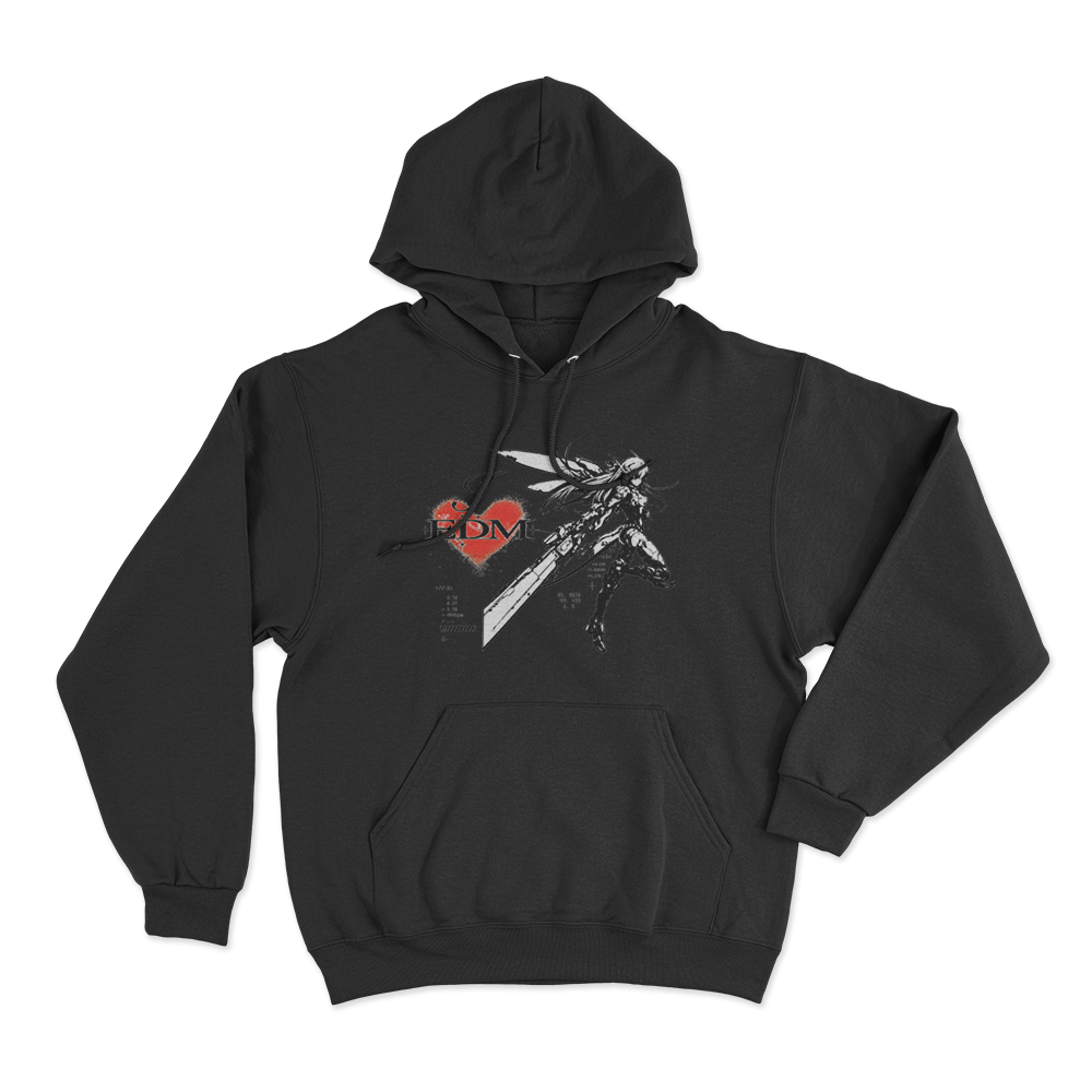 I Love Edm Unisex Hoodie Black I Love Edm Unisex Hoodie Black