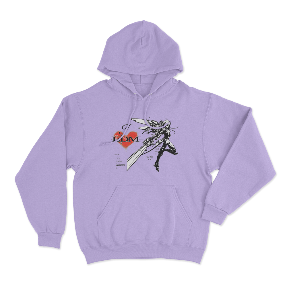 I Love Edm Unisex Hoodie Purple I Love Edm Unisex Hoodie Purple