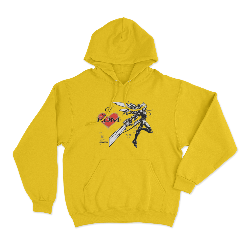 I Love Edm Unisex Hoodie Yellow I Love Edm Unisex Hoodie Yellow