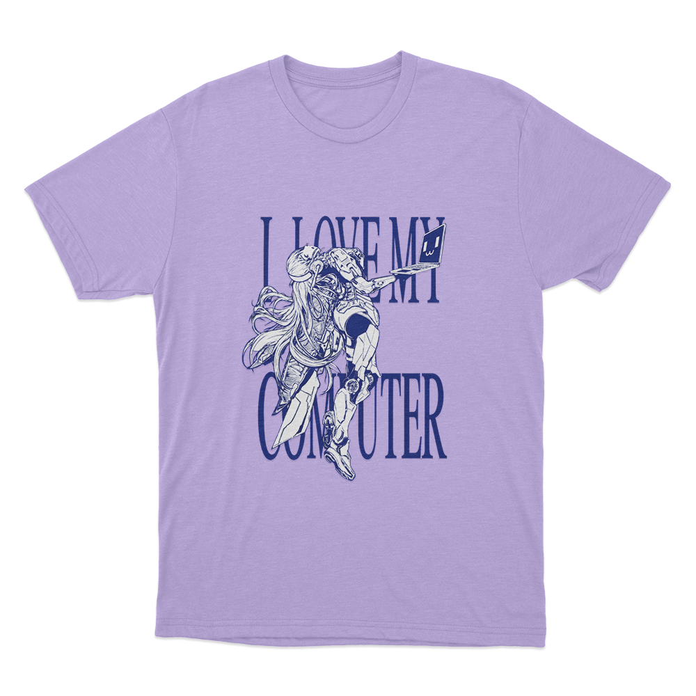 I Love My Computer Unisex T Shirt Purple I Love My Computer Unisex T Shirt Purple