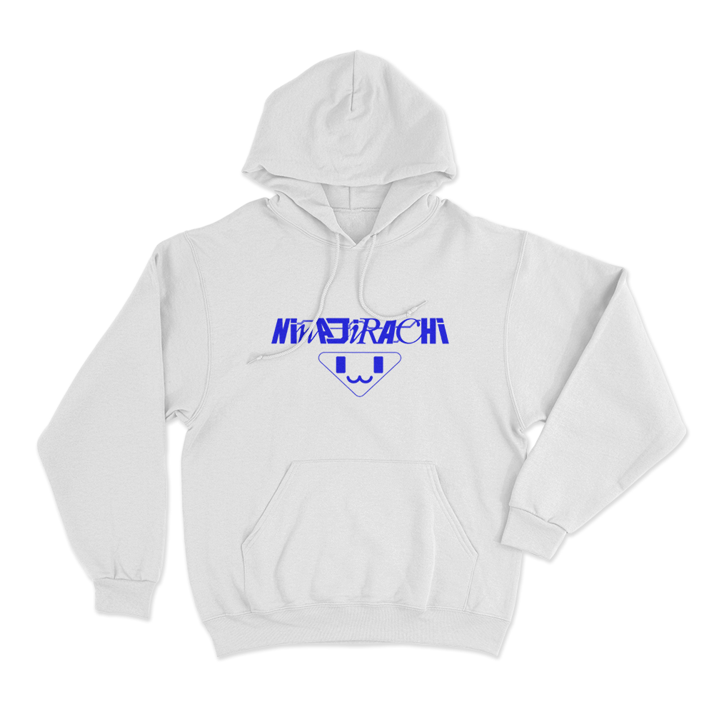 Ninajirachi Cyber Face Logo Unisex Hoodie White Ninajirachi Cyber Face Logo Unisex Hoodie White