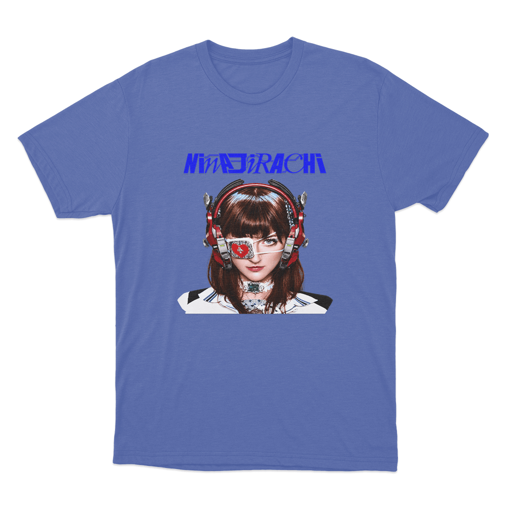 Ninajirachi Cyber Girl Portrait Unisex T Shirt Blue Ninajirachi Cyber Girl Portrait Unisex T Shirt Blue