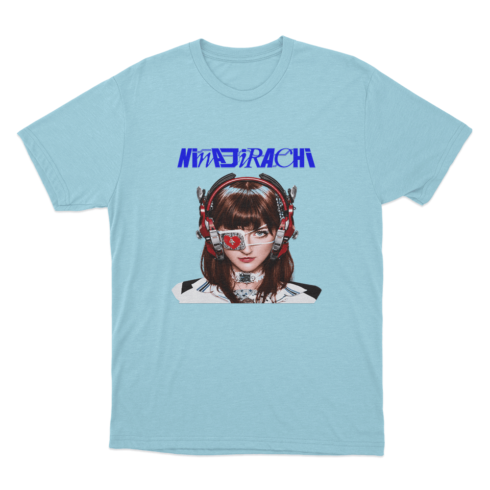 Ninajirachi Cyber Girl Portrait Unisex T Shirt Sky Blue Ninajirachi Cyber Girl Portrait Unisex T Shirt Sky Blue
