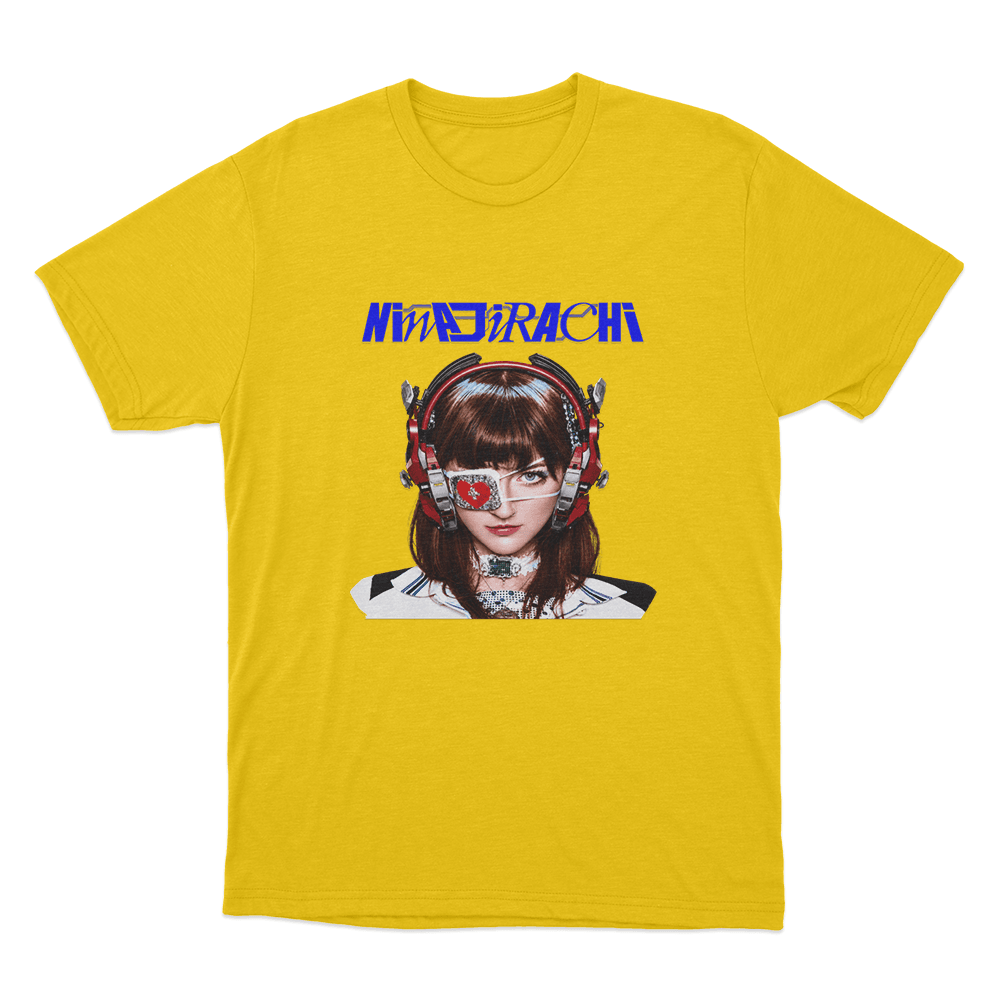 Ninajirachi Cyber Girl Portrait Unisex T Shirt Yellow Ninajirachi Cyber Girl Portrait Unisex T Shirt Yellow